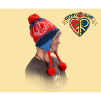 GRATEFUL DEAD STEAL YOUR FACE KNIT FLAP HAT