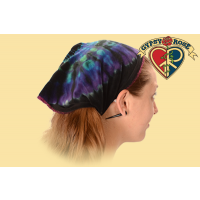 TYE DYE STRETCHY VELVET KERCHIEF