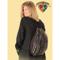 TYE DYE FLEECE DRAWSTRING BACKPACK
