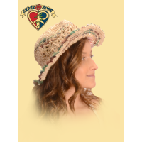 Tropic Traveler Hemp and Cotton Crochet Brim Hat