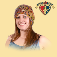 Ventura Highway Natural and Colored Hemp Headsock Hat with Bone Mushroom Button
