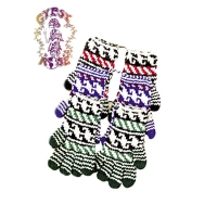 WOOL KNIT GLOVES
