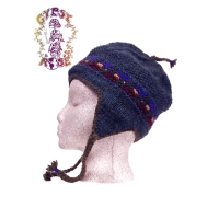 FLEECE LINED WOOL FLAP HAT