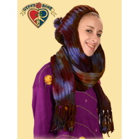 Dream Maker Tye Dye Wool Hat/Scarf Combo