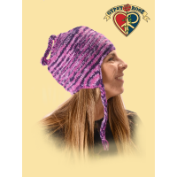 Marble Knit Wool Ear Flap Hat