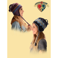 Assorted Geometric Knit Wool Flap Hat