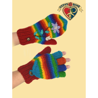 Glittens With Embroidery