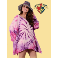 Love Shack Tye Dye Lightweight Cotton Blouse