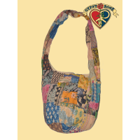 Sitting On The Dock Of The Bay Patchwork Printed Cotton Peddler Bag