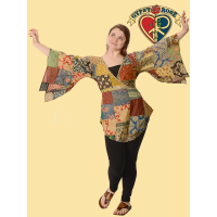 Patchwork Cotton Print Angelic Blouse