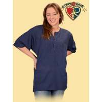 BORN FREE SHORT SLEEVE COTTON KURTA BLOUSE