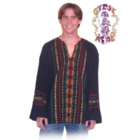 LONG SLEEVE RASTA GUATEMALAN HIPPIE TOP