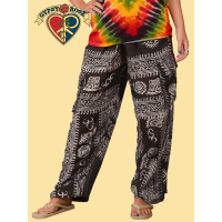 Om Shanti Print Cargo Pants
