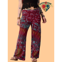 Tye Dye Stretchy Wide Leg Pants
