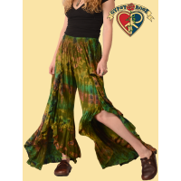 Tye Dye Stretchy Layered Faux Wrap Pants