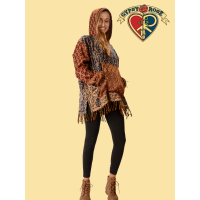 Himalayan Patterned Brushed Hoodie Hoodie