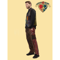 Everyday People Stonewashed Blockprint Shyama Cargo Pants