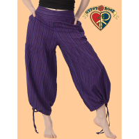 Wayward Wonderer Cotton Striped 2-Way Palazzo/Harem Pants