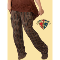Wayward Wonderer Striped Cotton Cargo Pants