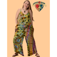 Lady Madonna Tye Dye Viscose Romper