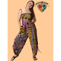 Lady Madonna Tye Dye Viscose Cinch Leg Jumper