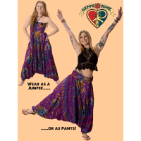Lady Madonna Tye Dye Viscose Funky Style Harem Pants
