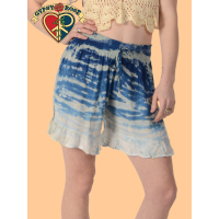 Electric Sky Ombre Tye Dye Viscose Shorties