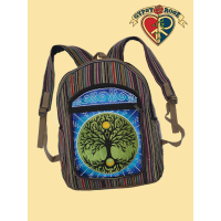 Solstice Tree Hand Embroidered Backpack