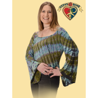 Spandex Blend Tye Dye Janis Blouse