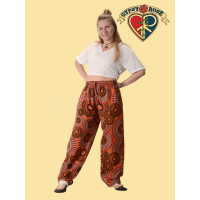 Cotton Psychedelic Print Lounge Pants