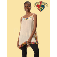 Granny Sqaure Off Shoulder Blouse