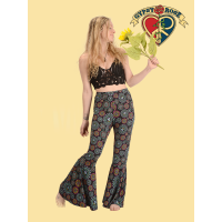 Viscose Spandex Mushroom Bell Bottom Pants