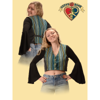 Corduroy and Gheri Halter Vest