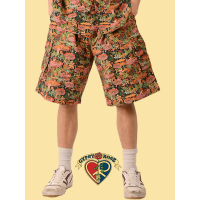Garden Of Mushroom Cotton Shorts