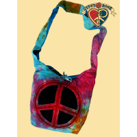 TYE DYE TRAVEL IN PEACE COTTON BAG