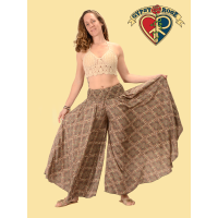 Wide Leg Silk Pants