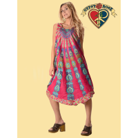 Peacock Pattern Dress