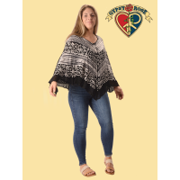 Lace Batik Poncho