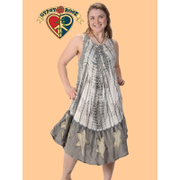 Grey Tye Dye Dress