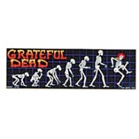 THE GRATEFUL DEAD EVOLUTION SKELETONS STICKER