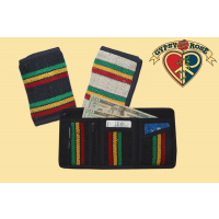 HEMP & COTTON WOVEN RASTA WALLET