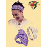 CALICO EXPANDABLE HEAD BAND / KERCHIEF