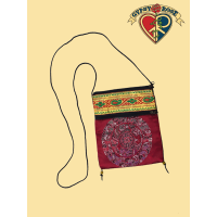 Mandala Three Pocket Embroidered Passport Pouch