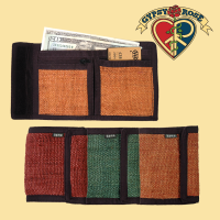 VEGETABLE DYE HEMP BIFOLD WALLET