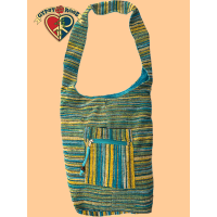 Vertical Stripe Hobo Bag