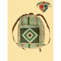 Tour Daze Diamond Patchwork Cotton Calico Backpack