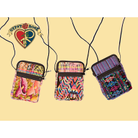 Fine Connection Recycled Corte and Huipile Phone Pouch