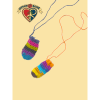 Hand Crochet Mini Healing Crystal Pouch