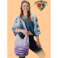 Electric Sky Ombre Tye Dye Cotton Peddler Bag