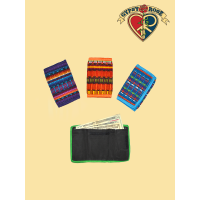 Woven TriFold Velco Wallet